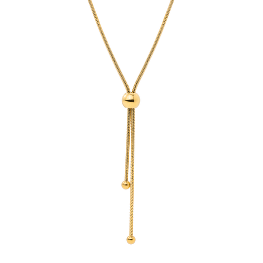 Simple Elegance Y-Necklace Gold