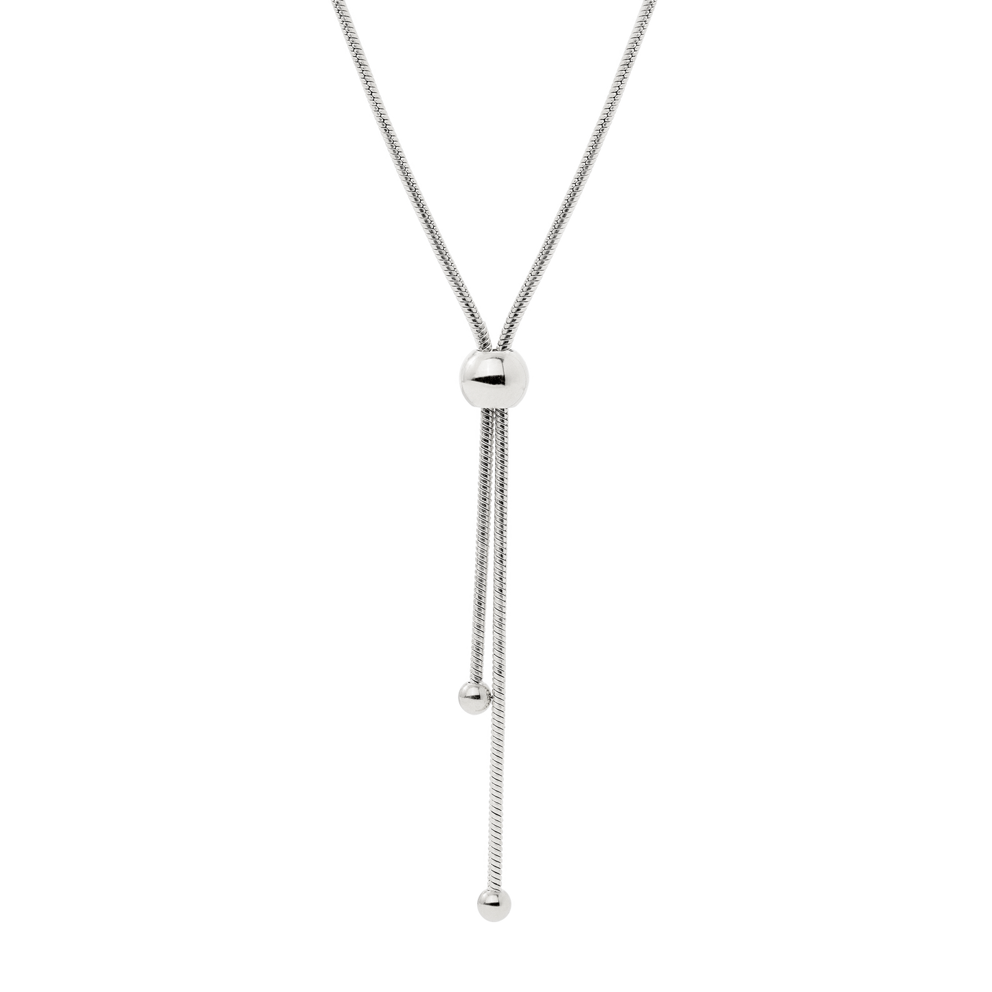 Simple Elegance Y-Necklace Silver