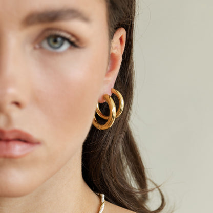 Chunky Lover Hoop Bundle Maxi Gold