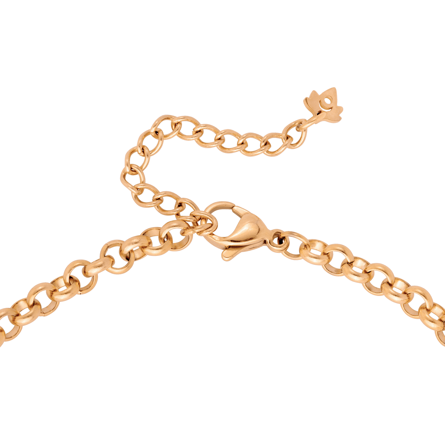 Twisted Donut Necklace Rose Gold