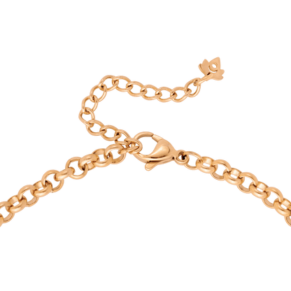 Twisted Donut Necklace Rose Gold