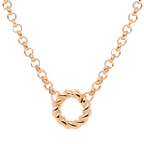 Twisted Donut Necklace Rose Gold