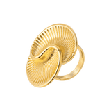 Winding Spiral Ring Gold