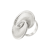 Winding Spiral Ring Silver