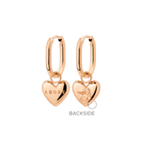 Amore Mio Oval Hoop Set Baby Rose Gold