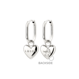 Amore Mio Oval Hoop Set Baby Silver