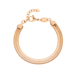 Bold Herringbone Bracelet Rose Gold