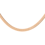 Bold Herringbone Necklace Rose Gold
