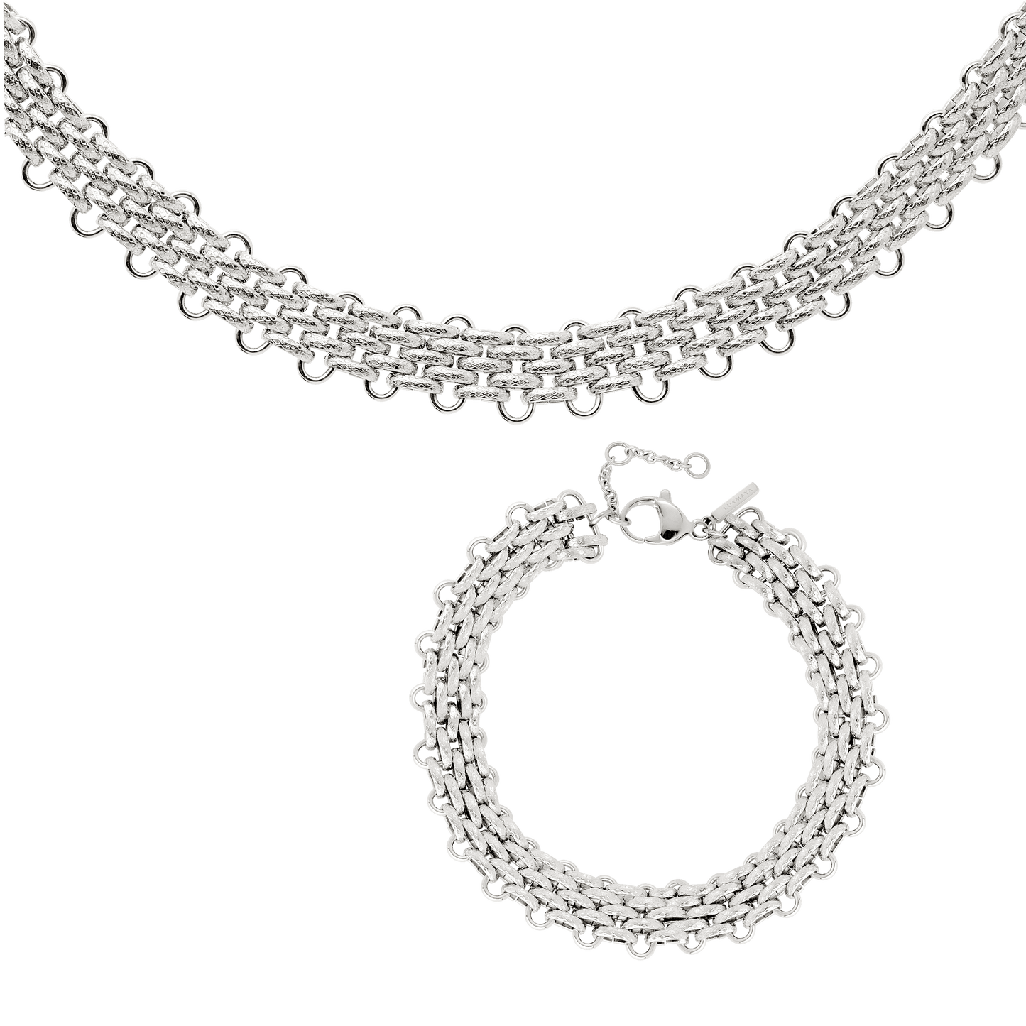 Bold Mesh Bundle Silver