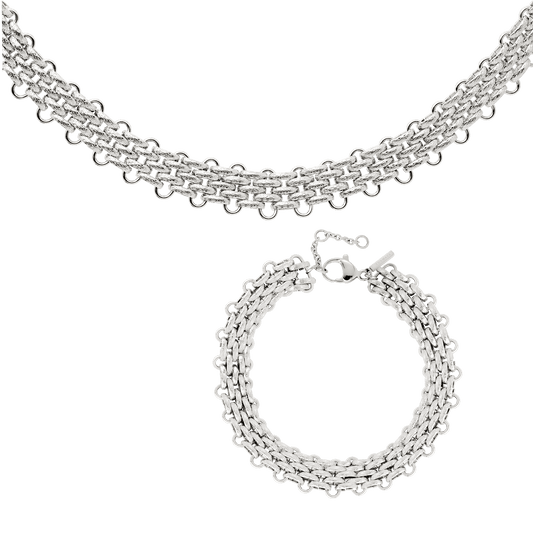 Bold Mesh Bundle Silver