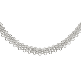 Bold Mesh Necklace Silver