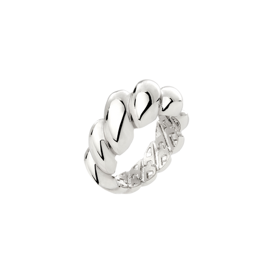 Bold Twist Ring Silver