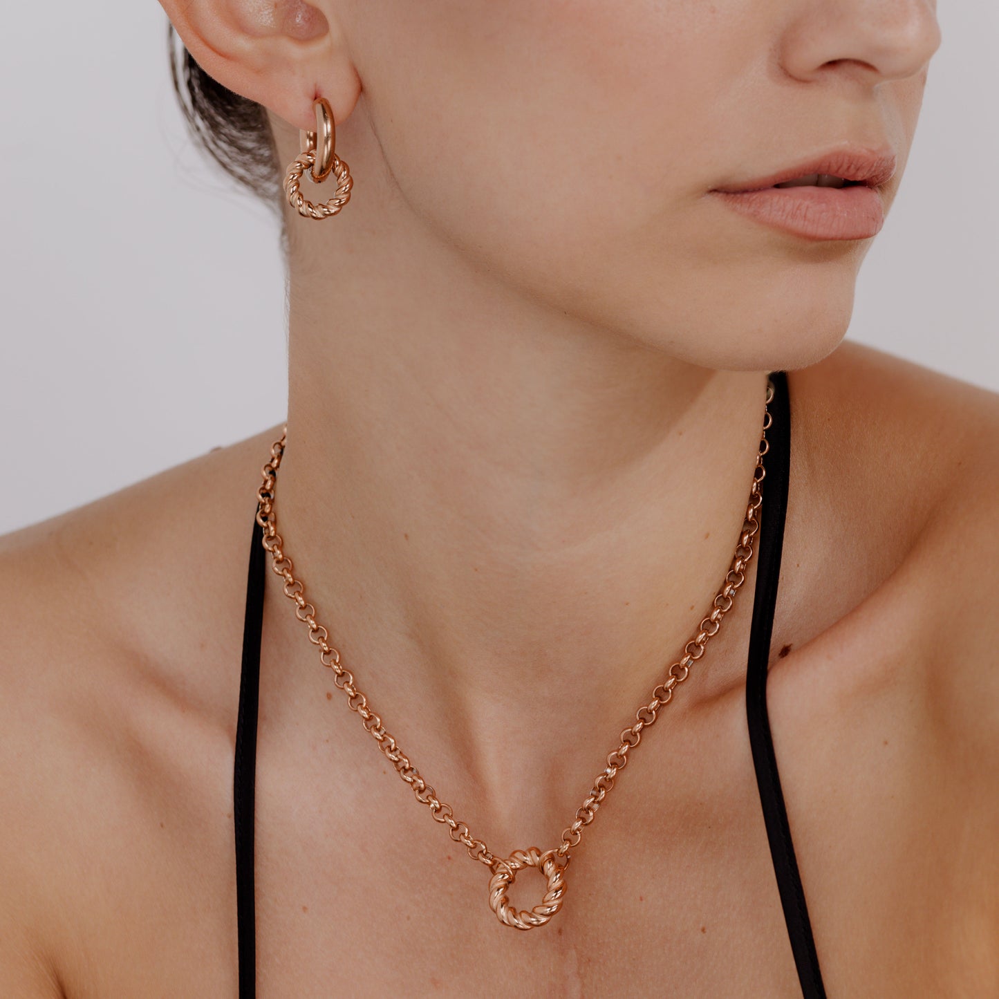 Twisted Donut Bundle Rose Gold
