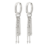 Chain Overload Hoop Set Small Silver