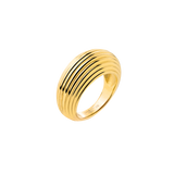 Chunky Stripes Ring Gold