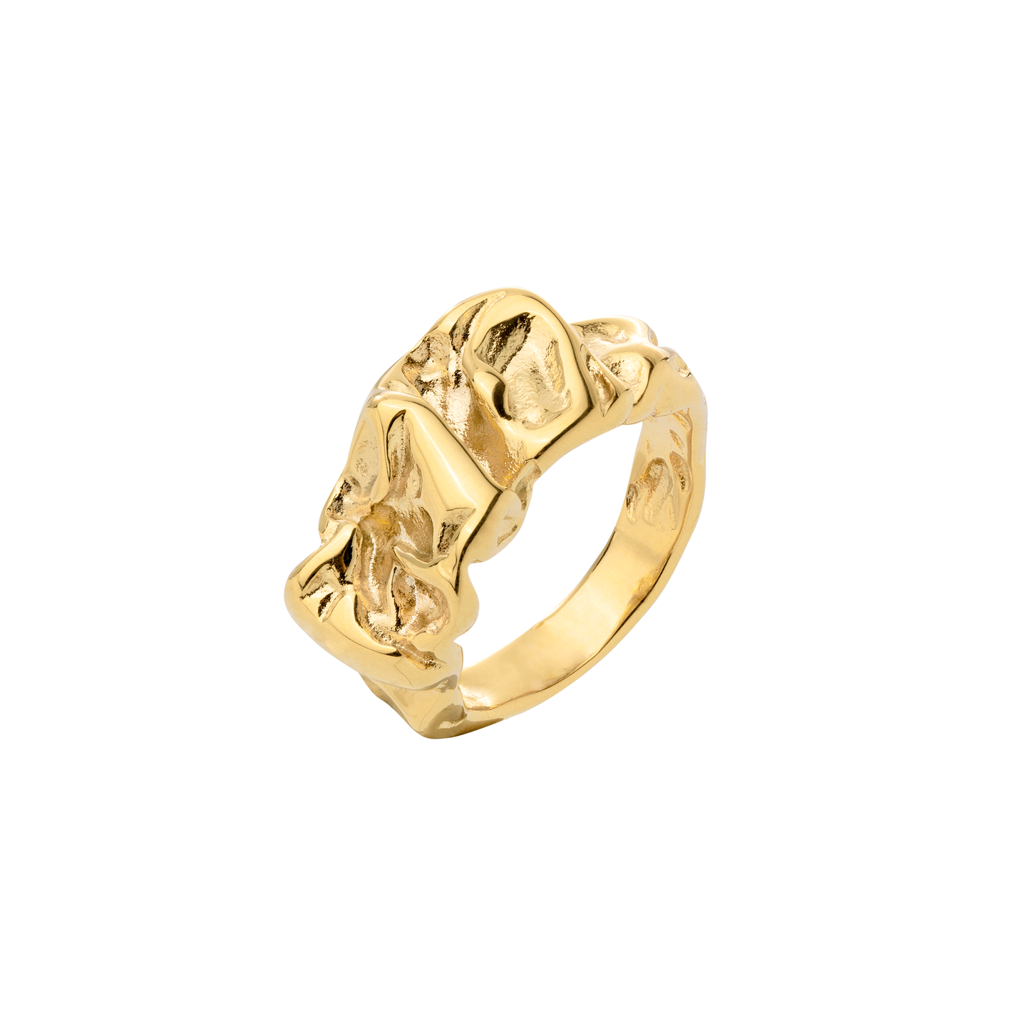 Crinkled Ring Gold