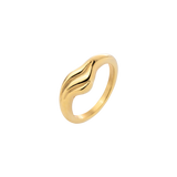 Curvy Wave Ring Gold