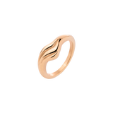 Curvy Wave Ring Rose Gold