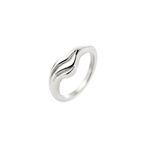 Curvy Wave Ring Silver