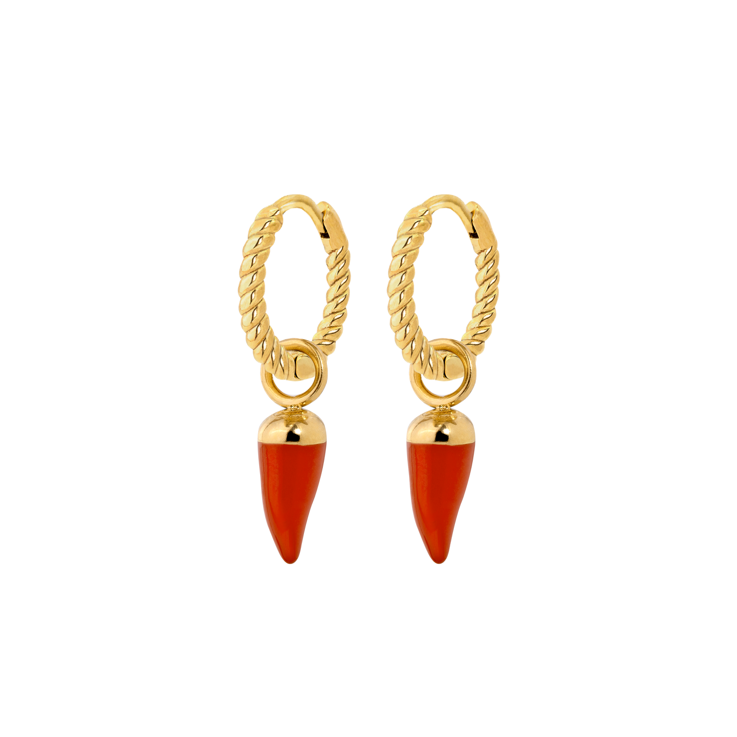 Hot 'n' Spicy Twisted Hoop Set Baby Gold