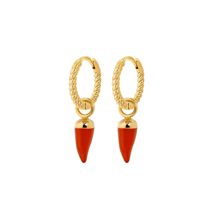 Hot 'n' Spicy Twisted Hoop Set Baby Gold