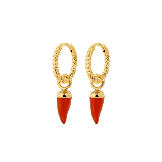 Hot 'n' Spicy Twisted Hoop Set Baby Gold