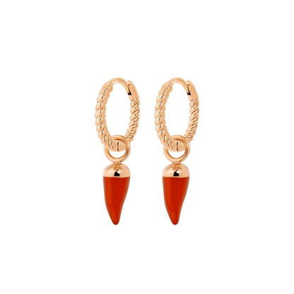 Hot 'n' Spicy Twisted Hoop Set Baby Rose Gold