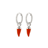 Hot 'n' Spicy Twisted Hoop Set Baby Silver