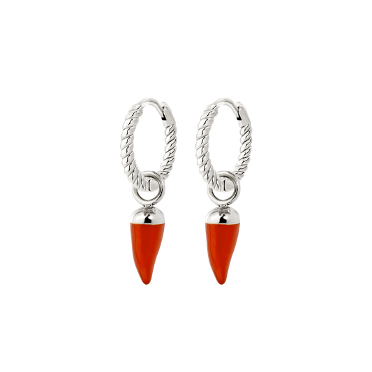 Hot 'n' Spicy Twisted Hoop Set Baby Silver