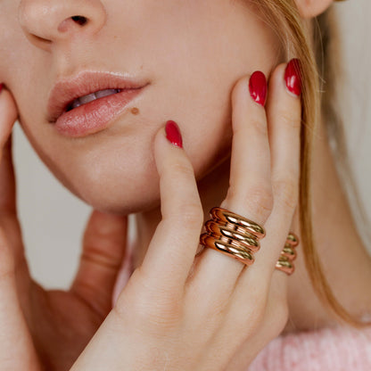 Me, Myself, and I Ring Rose Gold