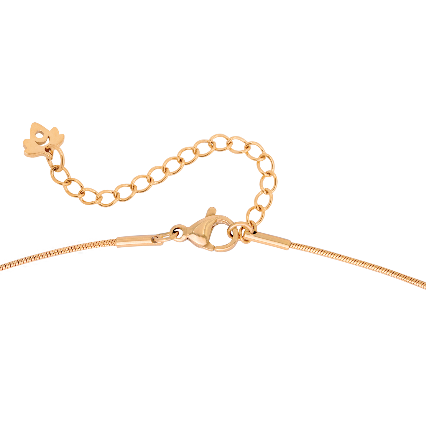 Minimalist Pearl Necklace Rose Gold