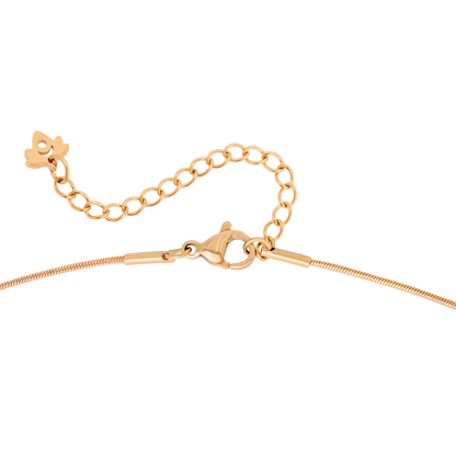 Minimalist Pearl Necklace Rose Gold