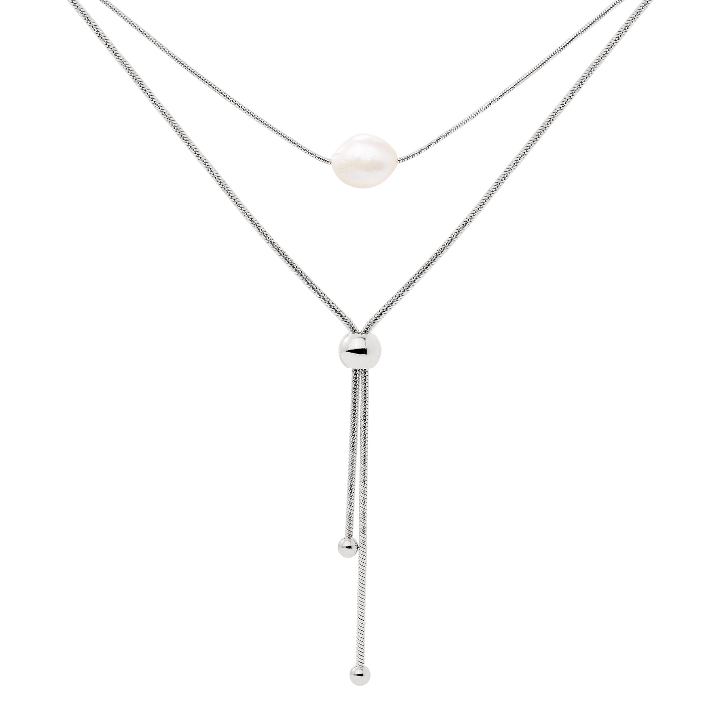 Minimalistic Elegance Necklace Bundle Silver
