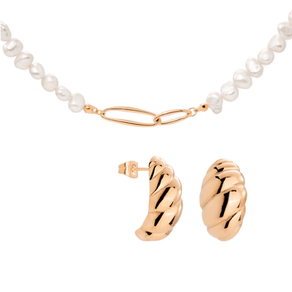 Pearl 'n' Twist Bundle Rose Gold