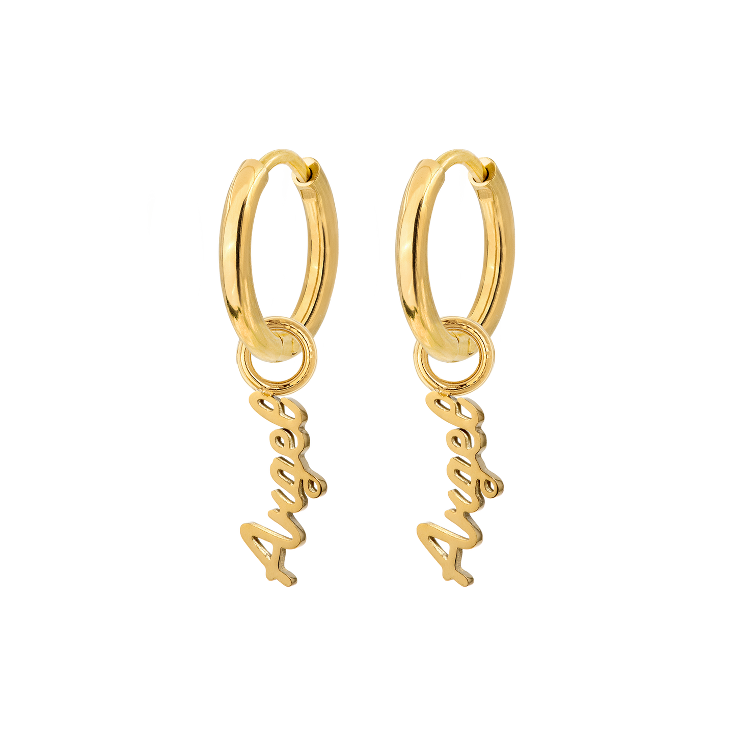 The Angel Hoop Set Small Gold