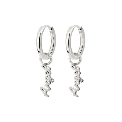 The Angel Hoop Set Small Silver