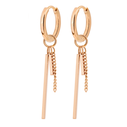 This and That Hoop Set Small Rose Gold