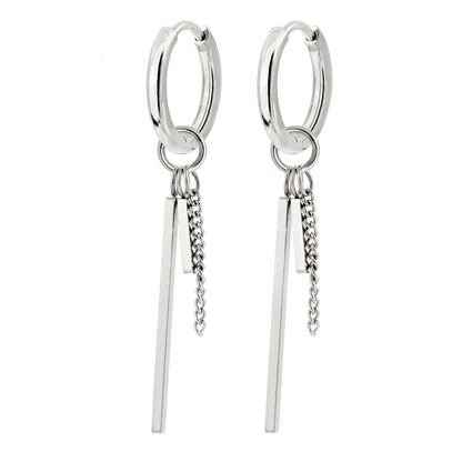 This and That Hoop Set Small Silver