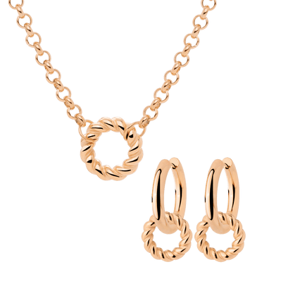 Twisted Donut Bundle Rose Gold