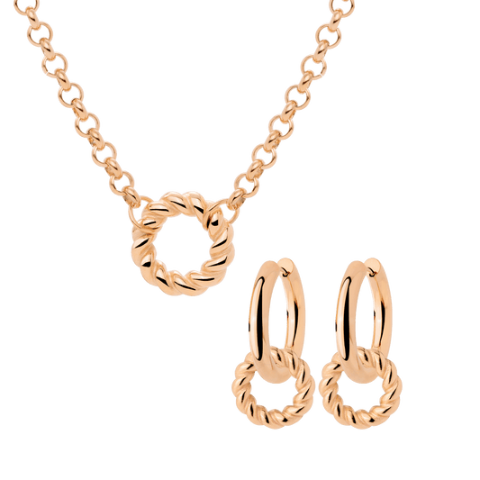 Twisted Donut Bundle Rose Gold