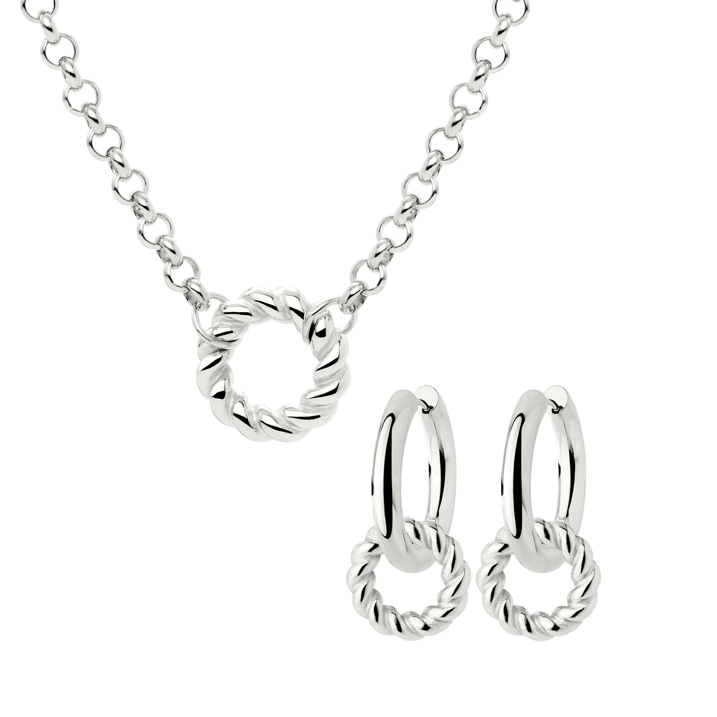 Twisted Donut Bundle Silver