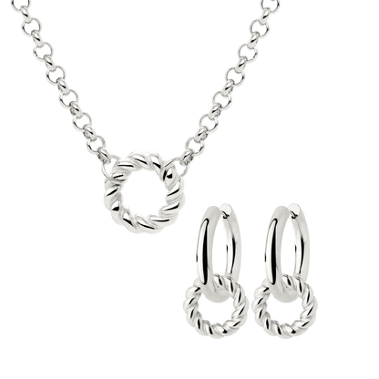Twisted Donut Bundle Silver