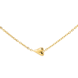 FREE Flowy Heart Necklace Gold