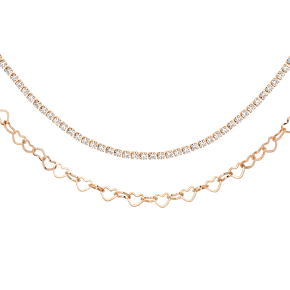 Glam Lover Necklace Bundle Rose Gold