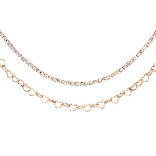 Glam Lover Necklace Bundle Rose Gold