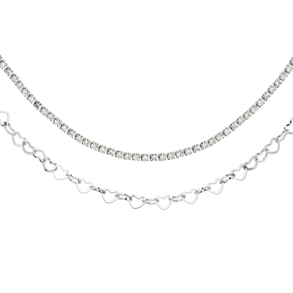 Glam Lover Necklace Bundle Silver