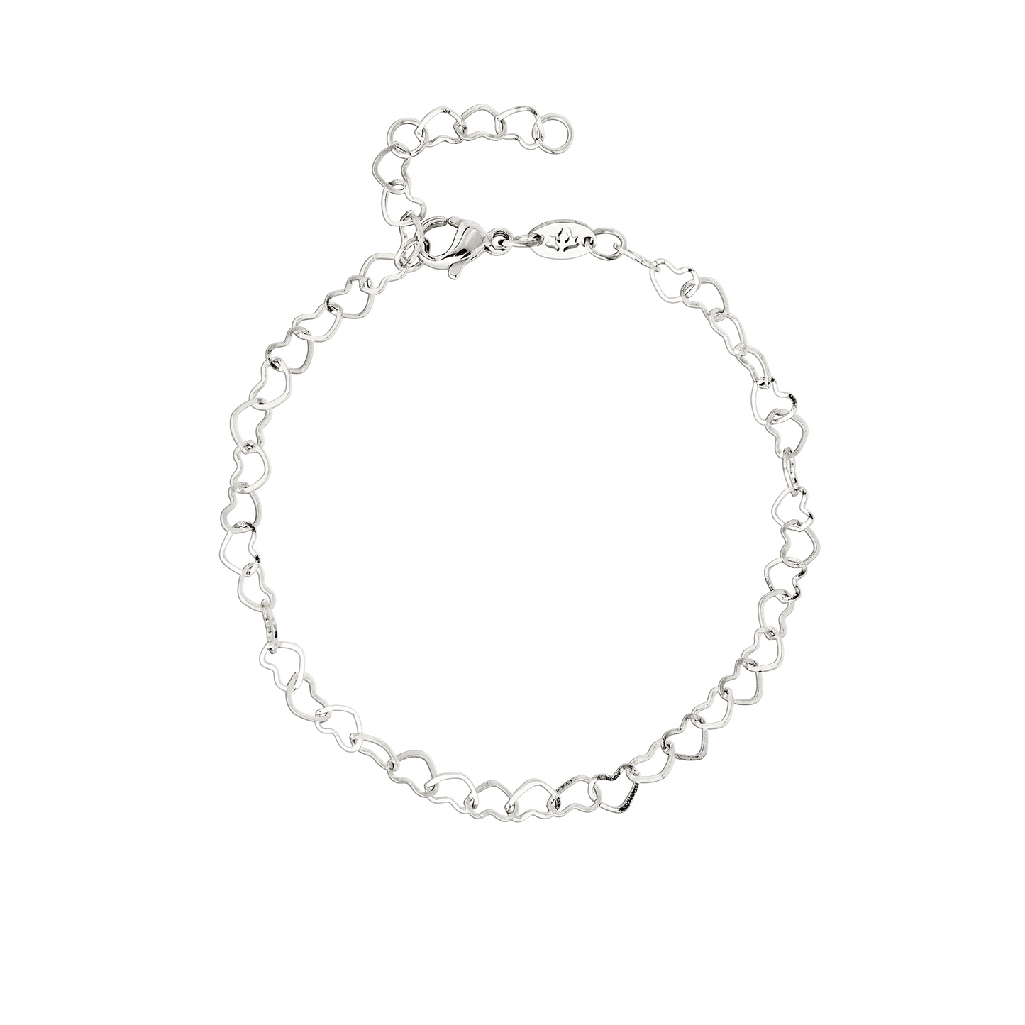 Heart after Heart Bracelet Silver