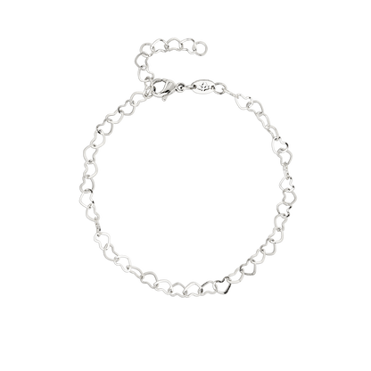 Heart after Heart Bracelet Silver