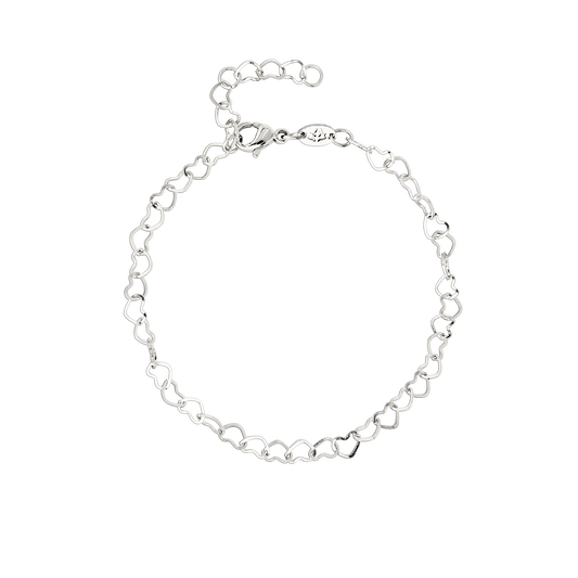 Heart after Heart Bracelet Silver