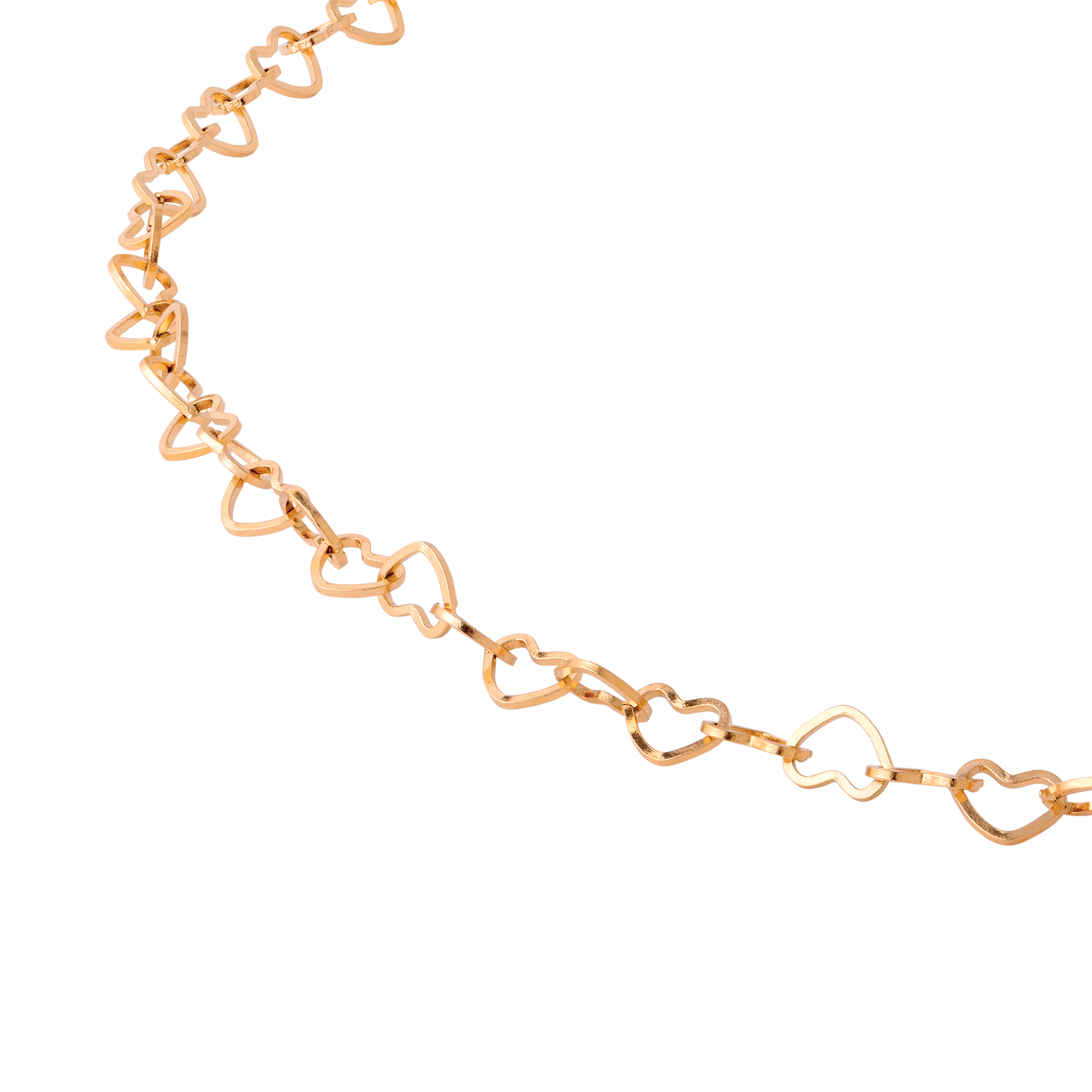 Heart after Heart Necklace Rose Gold